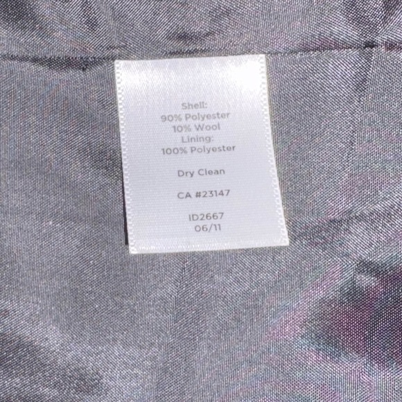 NWT Talbots Blazer Jacket Wool Blend Buffalo Plaid Red Winter Holiday Size 14 - Picture 8 of 8